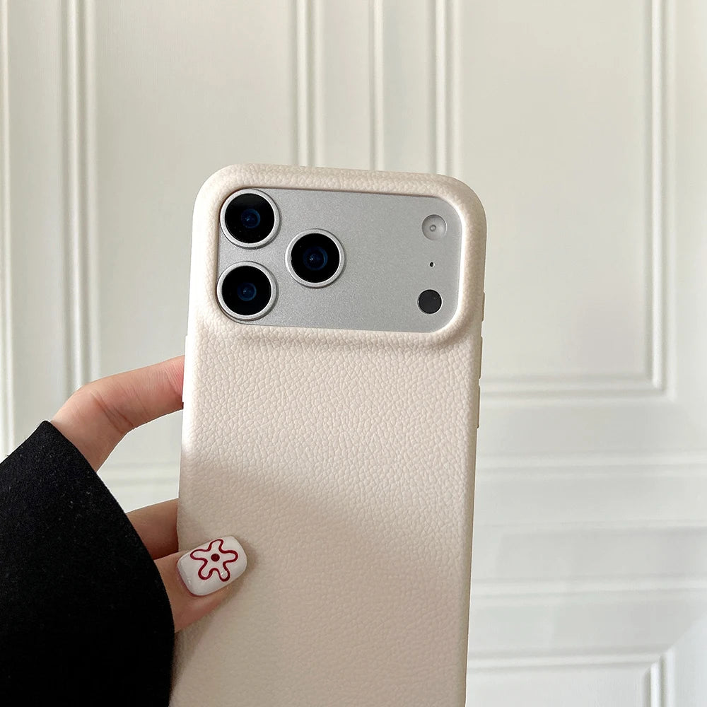 Luxury Leather Texture Grip Case
