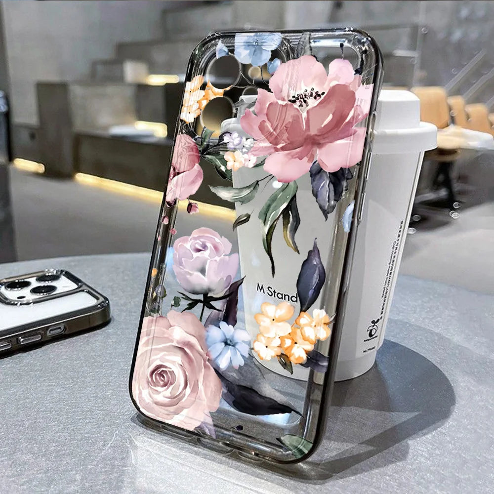 Floral Clear Silicone Case