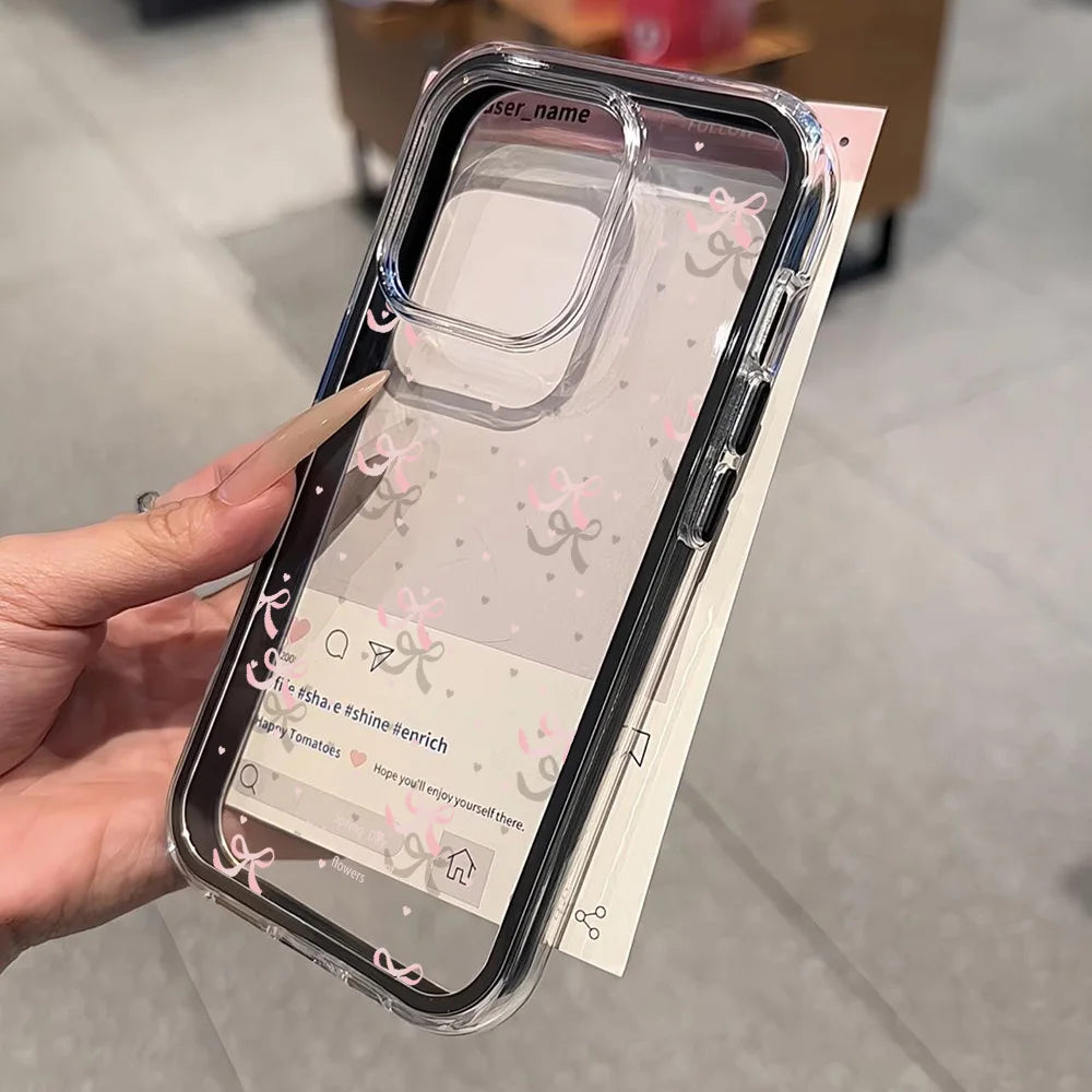 Cute Pink Bow Case