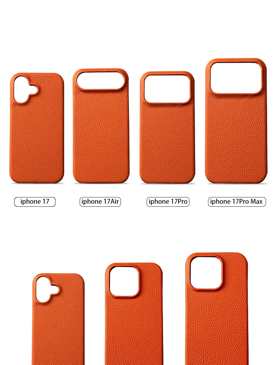Luxury Natural Cowhide Leather Case