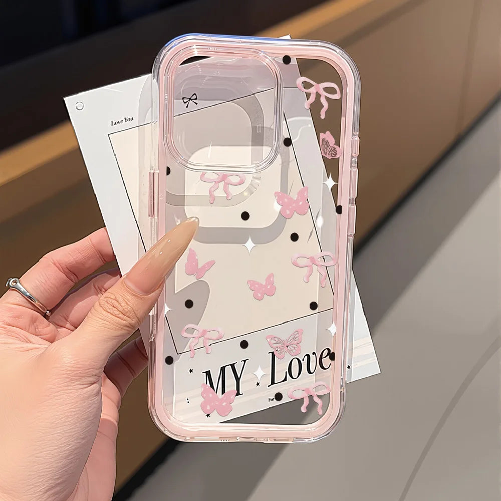 Adorable Heart Silicone Clear Case