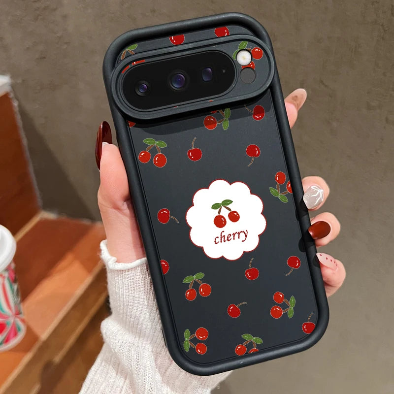 Cute Cherry Silicone Pixel Case
