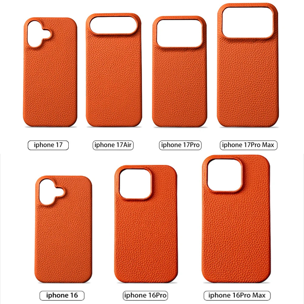 Luxury Natural Cowhide Leather Case