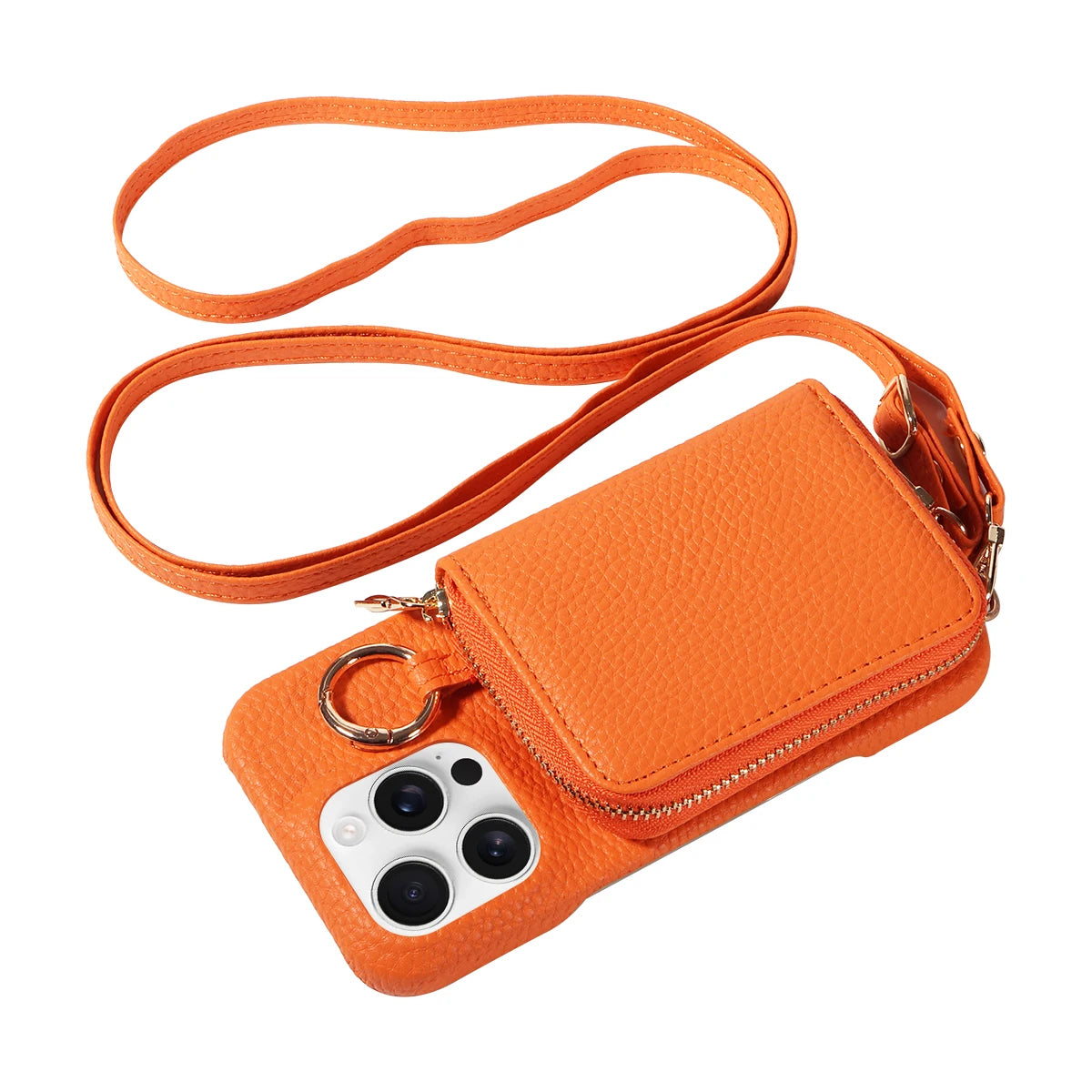 Faux Crossbody Wallet Case
