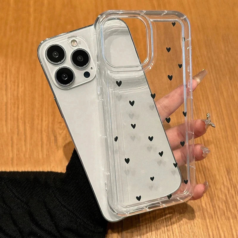 Minimal Heart Clear Case