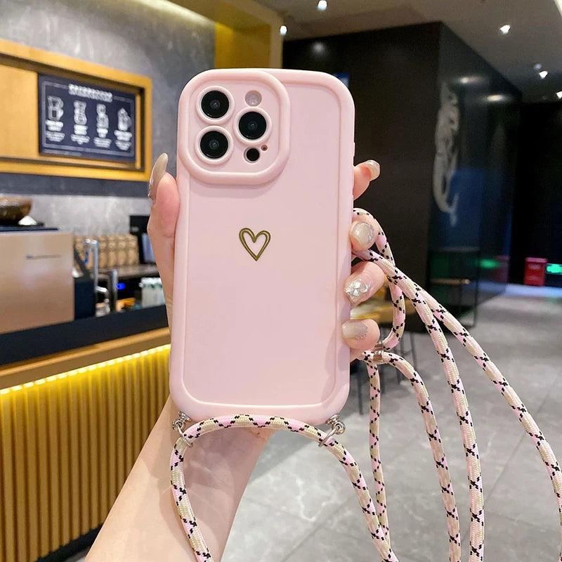 Love Lanyard Crossbody Case