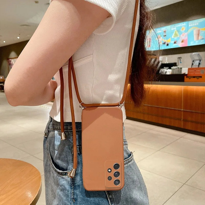Crossbody Lanyard Galaxy Case
