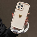 Golden Heart Korean Strap Case