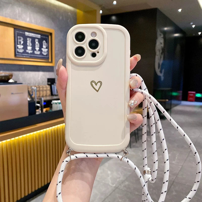 Love Lanyard Crossbody Case