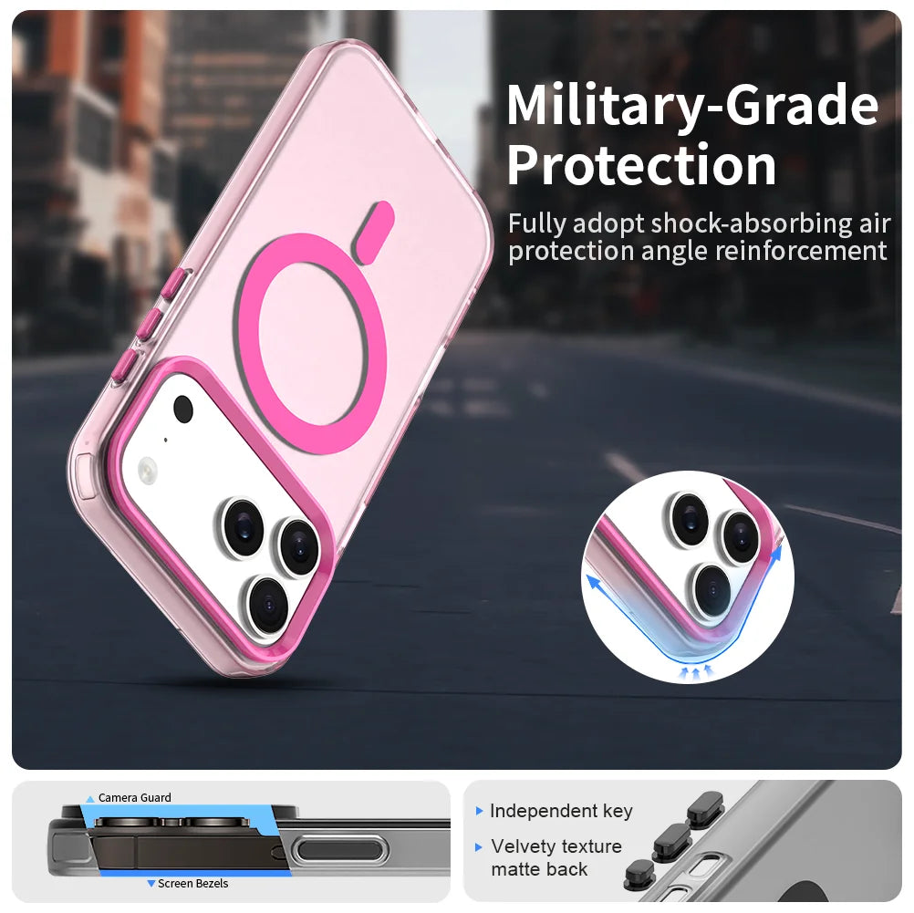 Shockproof Matte Clear Case