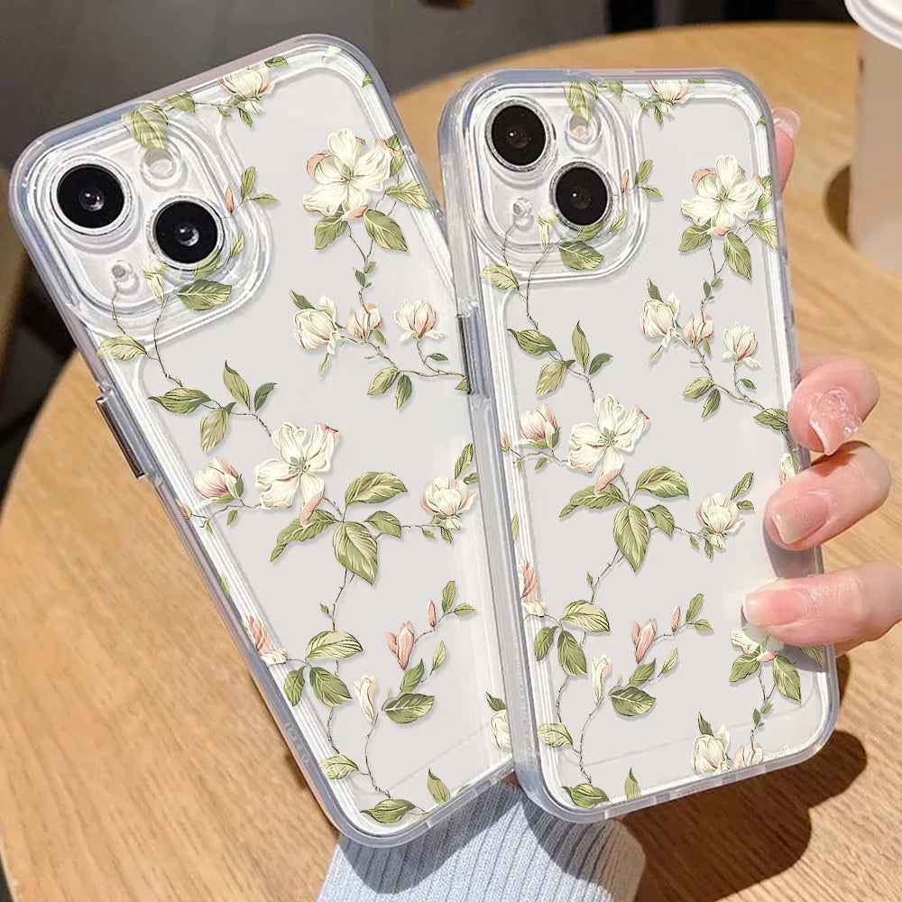 Floral Clear Silicone Case