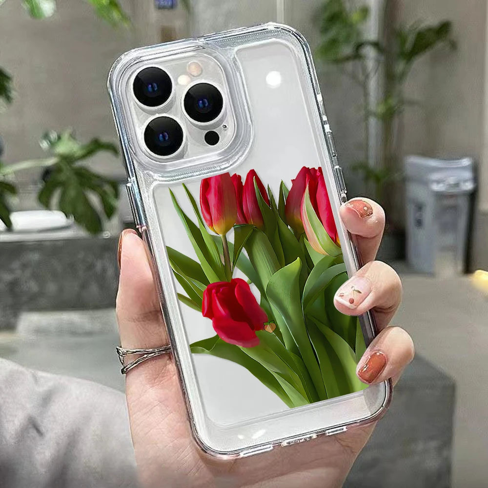 Tulip Bloom Clear Case