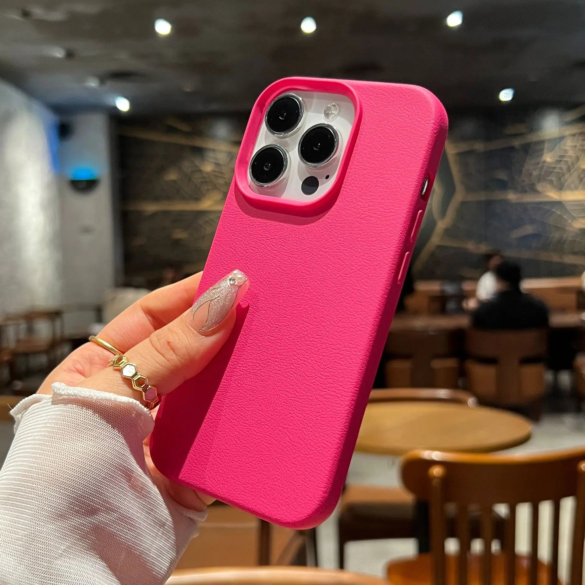 Soft Litchi Leather Pattern Case