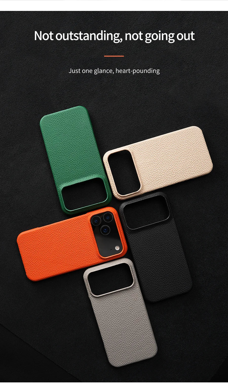 Luxury Natural Cowhide Leather Case