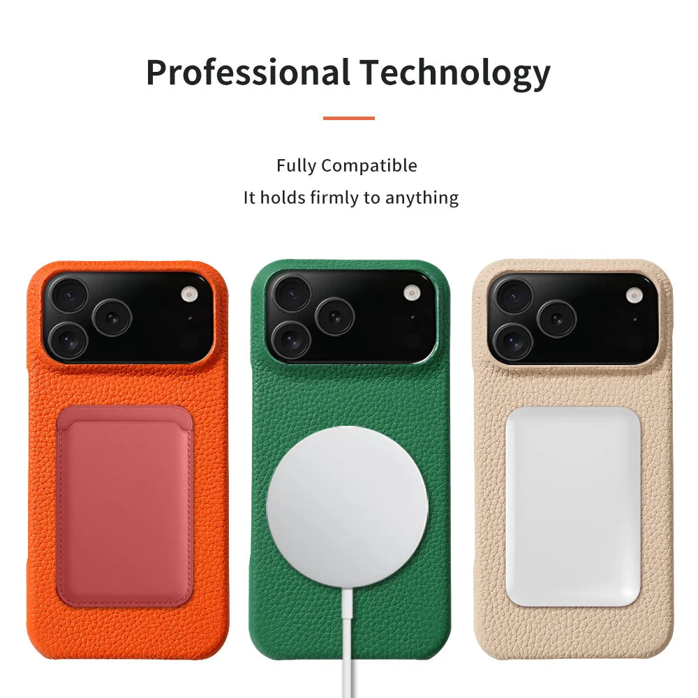 Luxury Natural Cowhide Leather Case