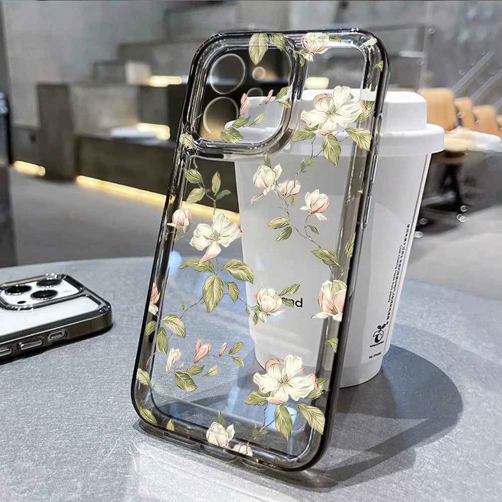 Floral Clear Silicone Case