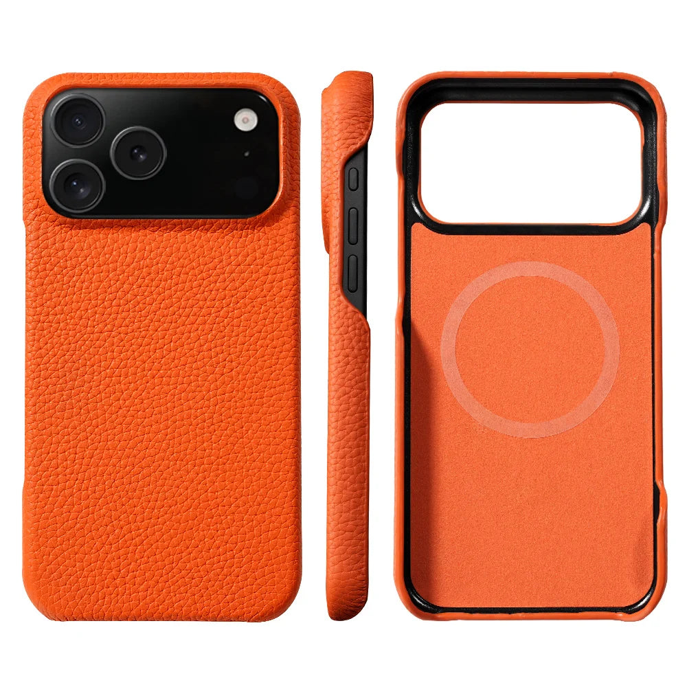 Luxury Natural Cowhide Leather Case