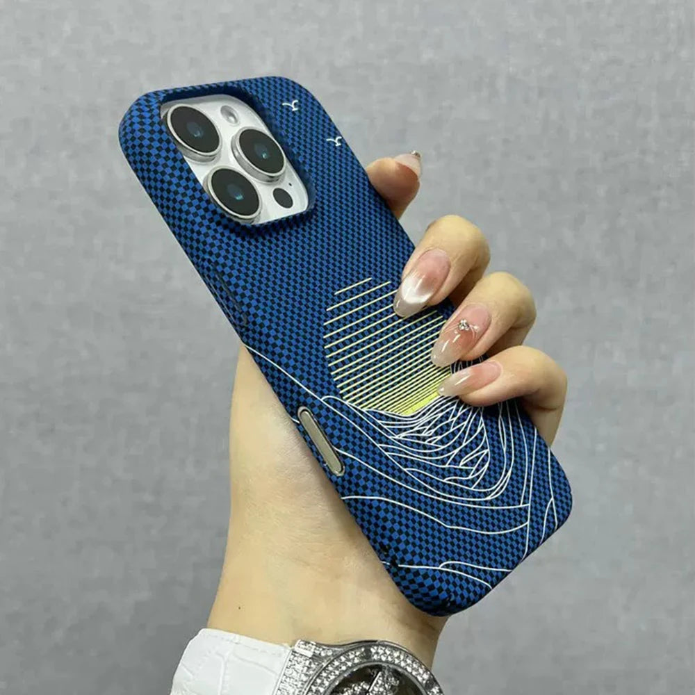 Slim Carbon Fiber Pattern Case
