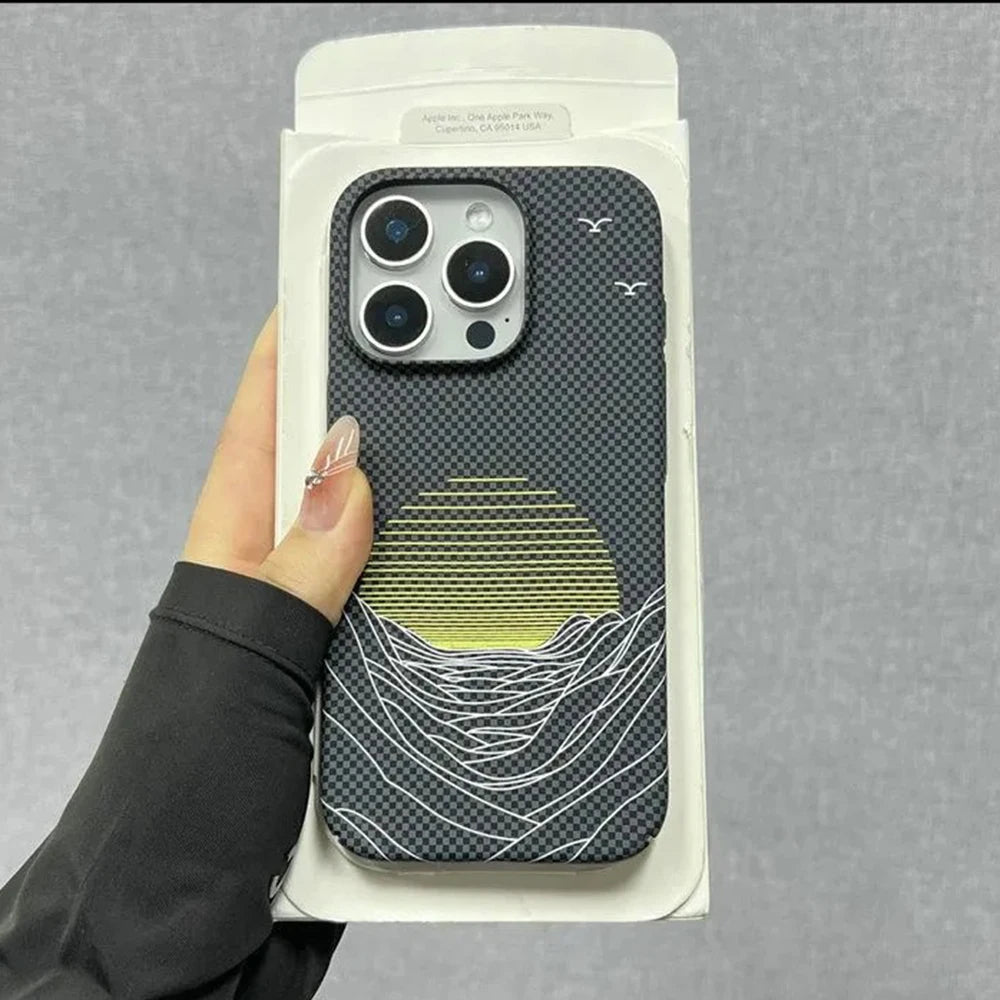 Slim Carbon Fiber Pattern Case