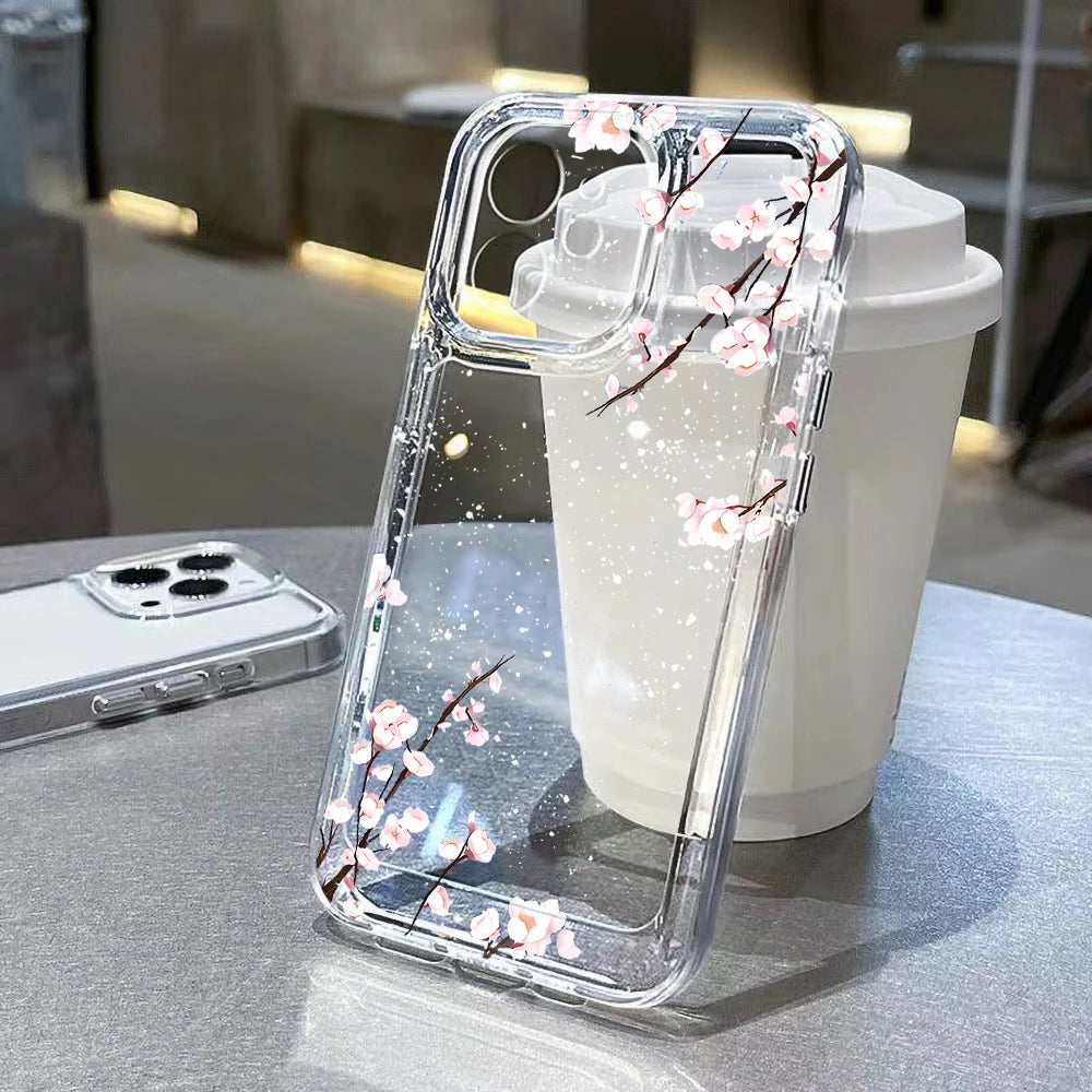 Elegant Flower Clear Case
