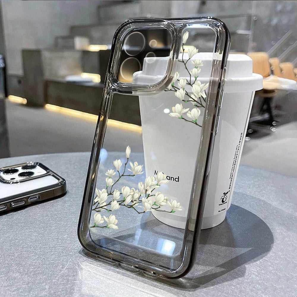 Floral Clear Silicone Case