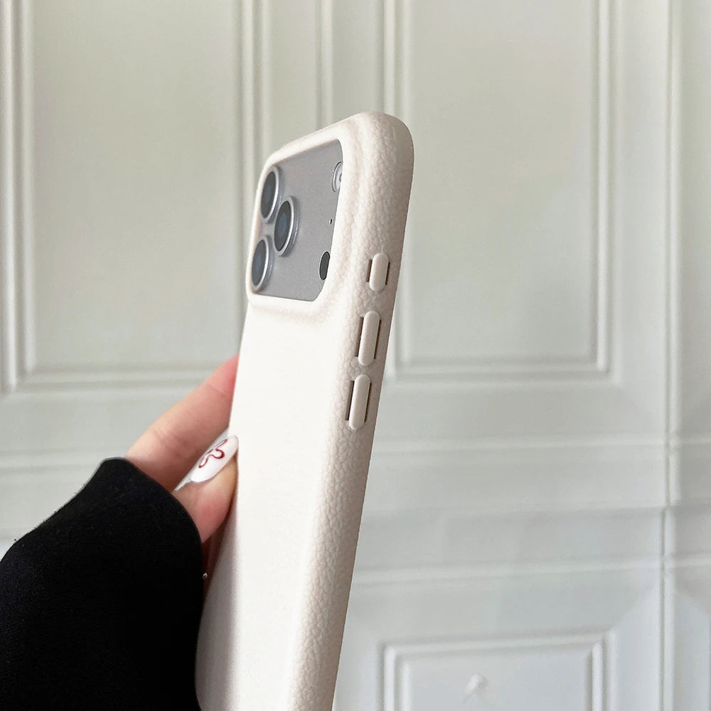 Luxury Leather Texture Grip Case