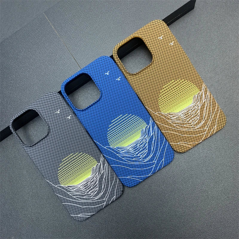 Slim Carbon Fiber Pattern Case