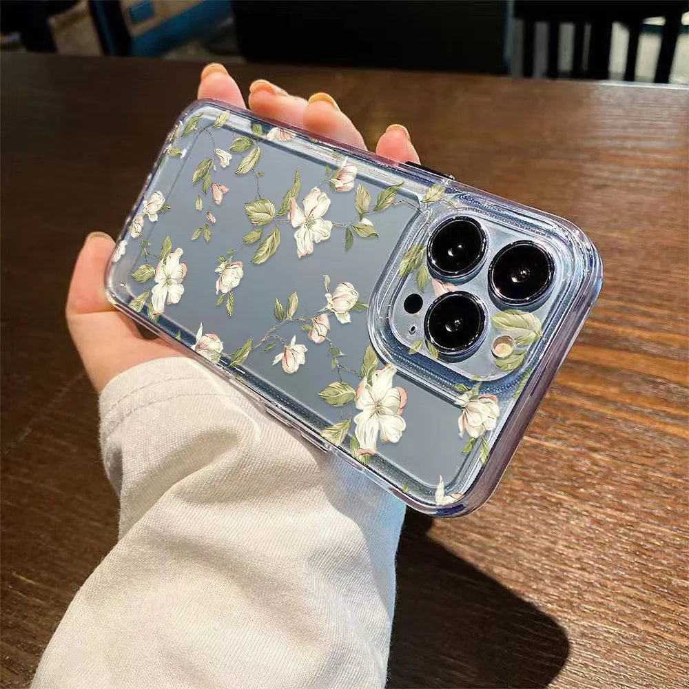 Floral Clear Silicone Case