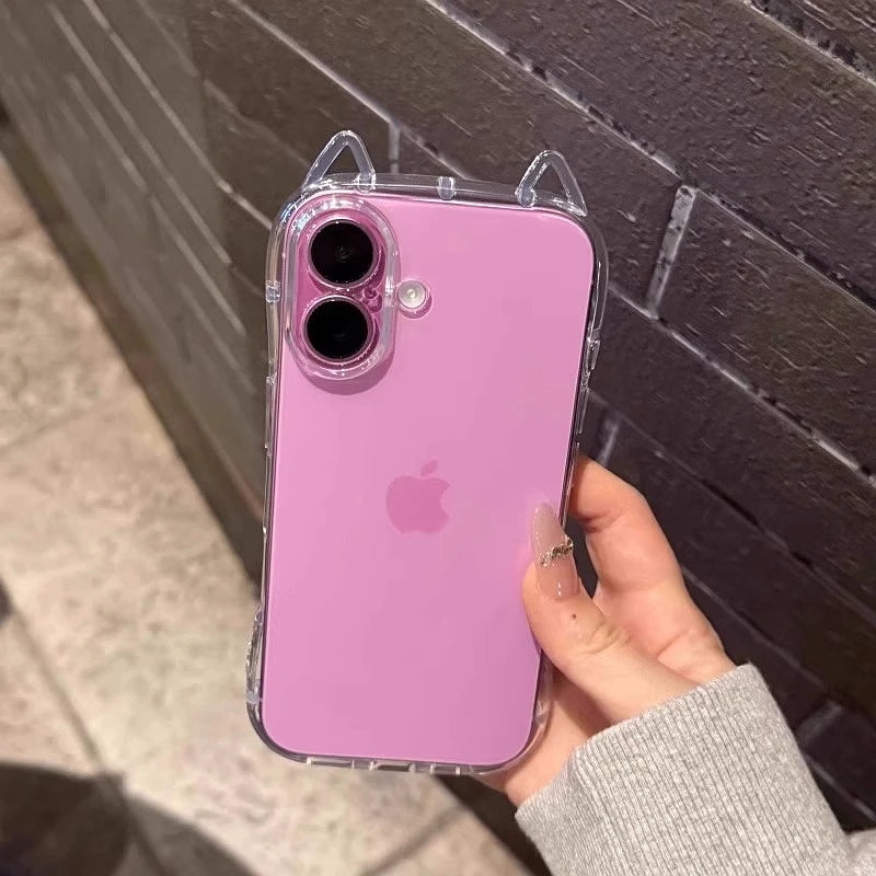 Transparent Cute Cat Ear Case