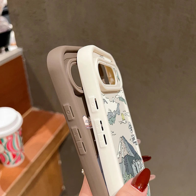 Landscape Pattern Silicone Pixel Case