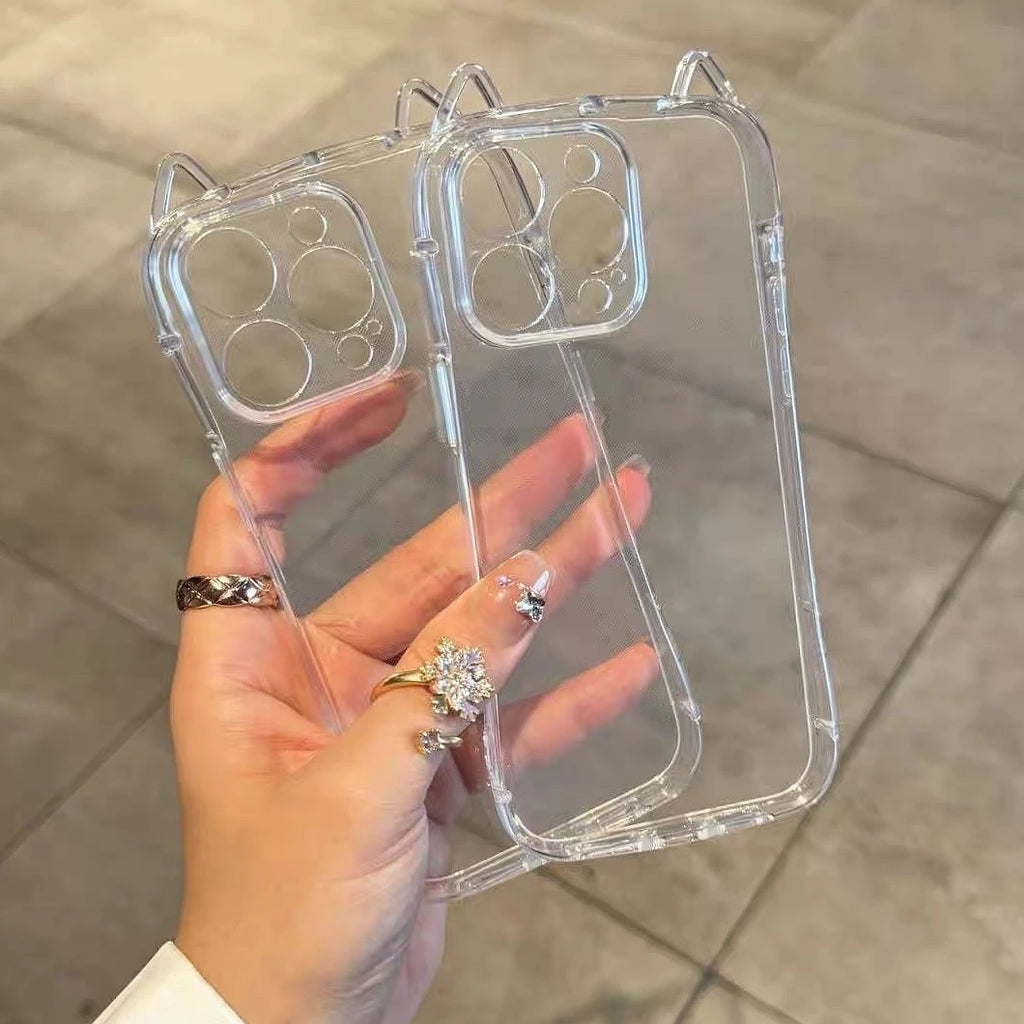 Transparent Cute Cat Ear Case