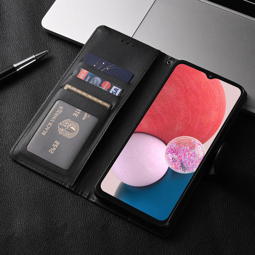 Premium Samsung Leather Wallet Case