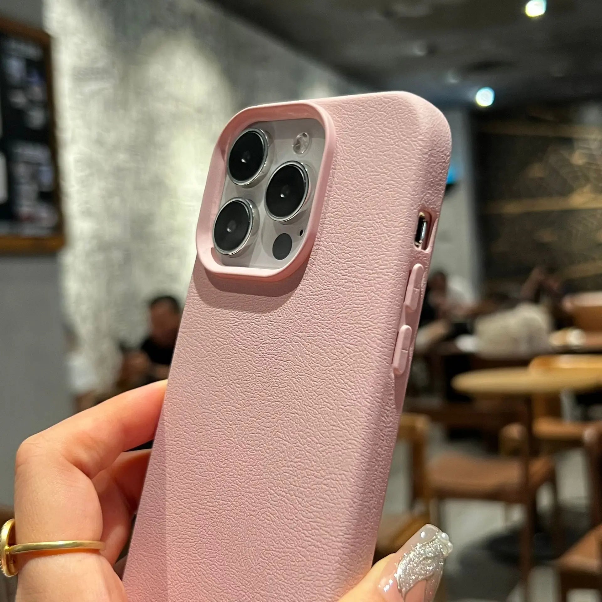 Soft Litchi Leather Pattern Case