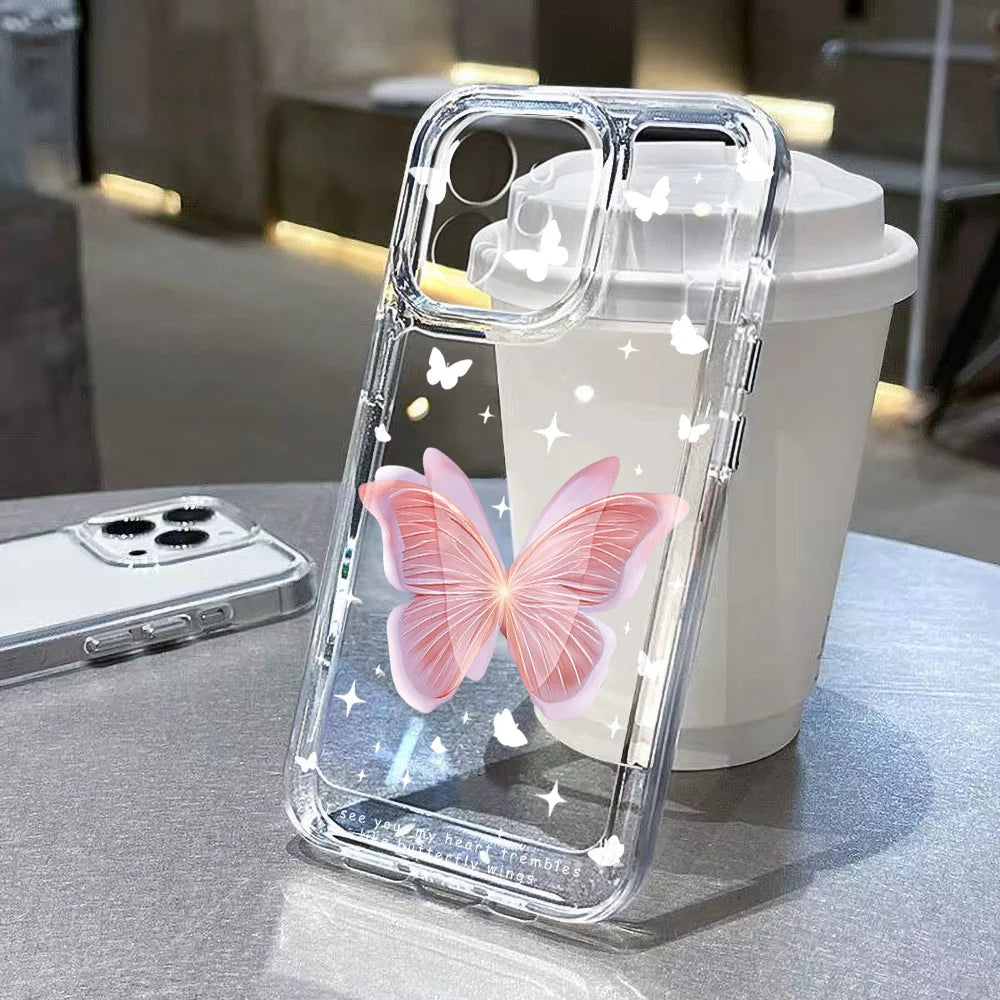Crystal Butterfly Clear Case