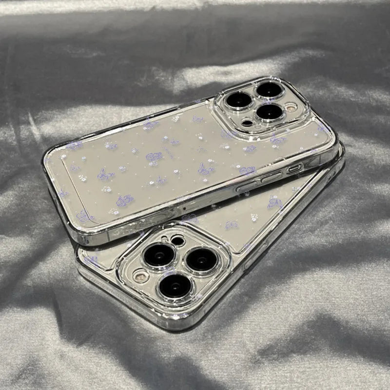Crystal Butterfly Clear Case