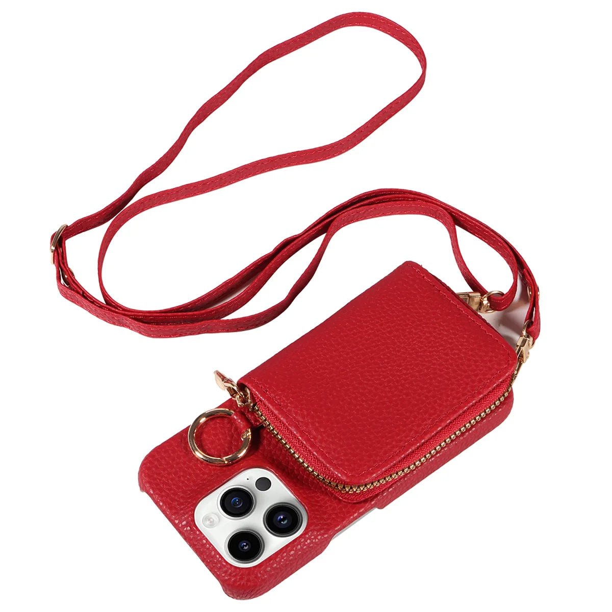 Faux Crossbody Wallet Case