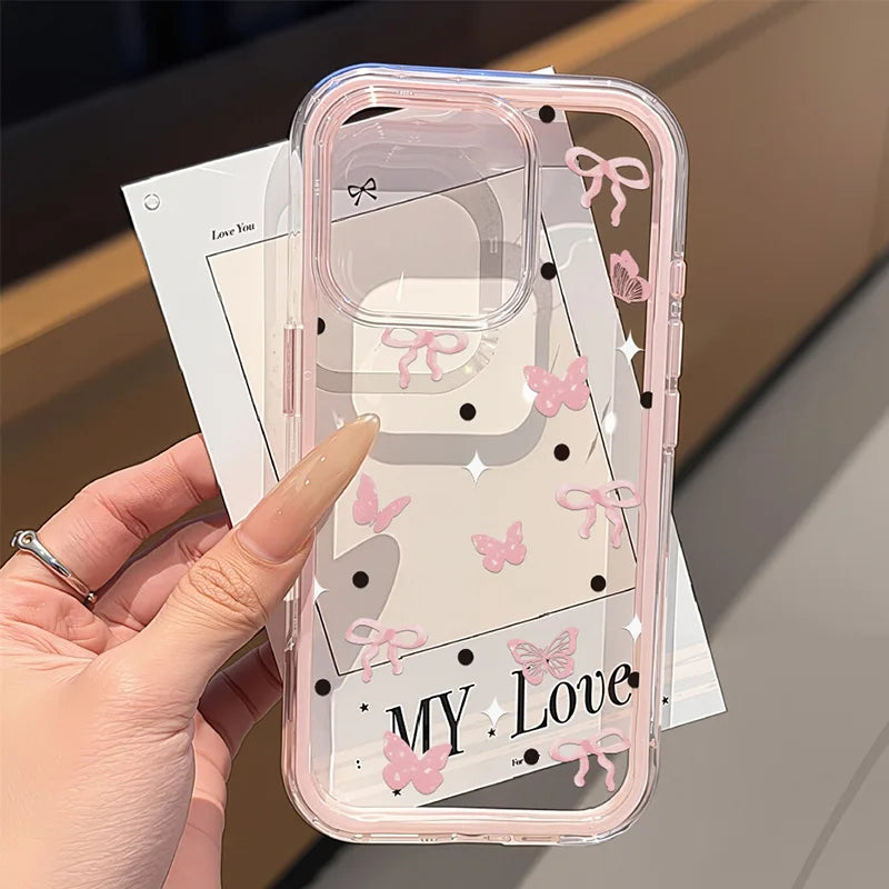 Adorable Heart Silicone Clear Case
