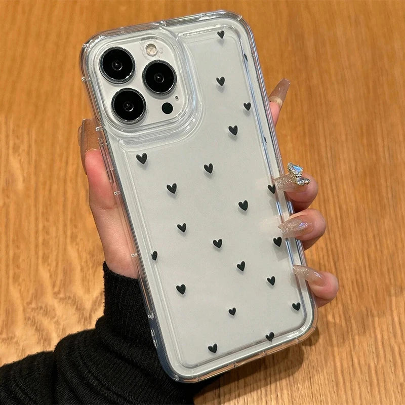 Minimal Heart Clear Case