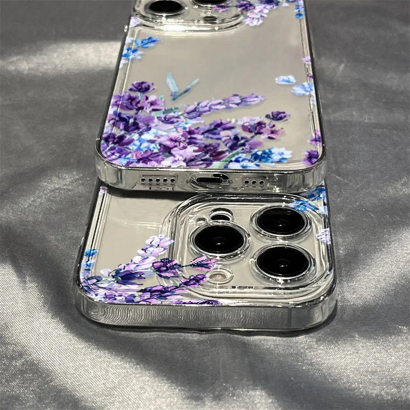 Floral Clear Silicone Case