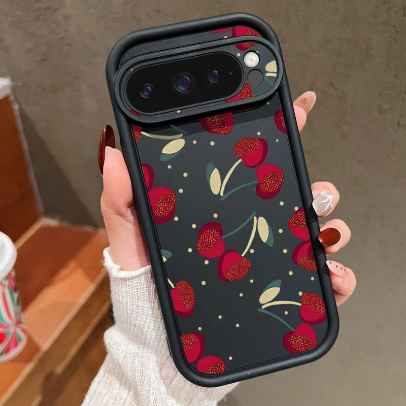 Cute Cherry Silicone Pixel Case
