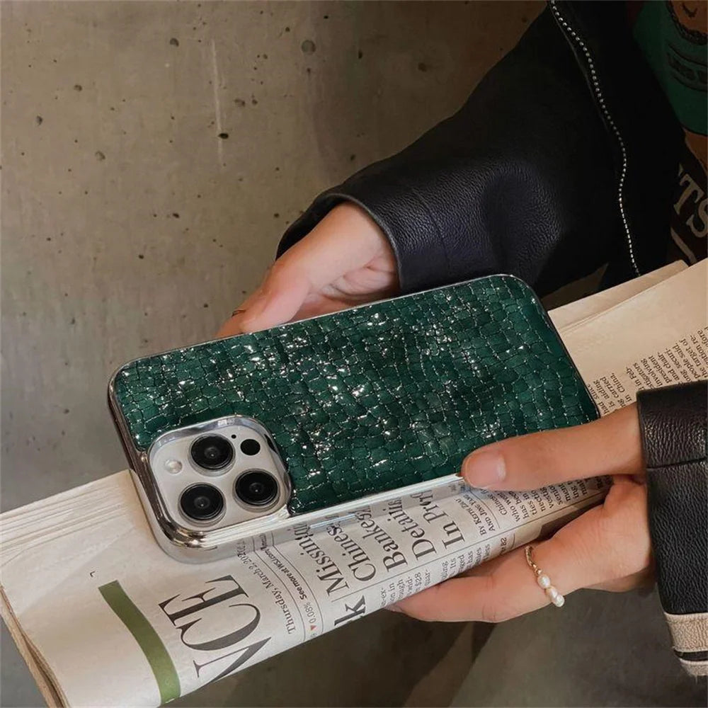 Luxury Croc Gloss Case