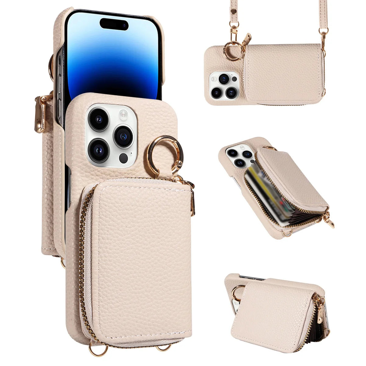 Faux Crossbody Wallet Case