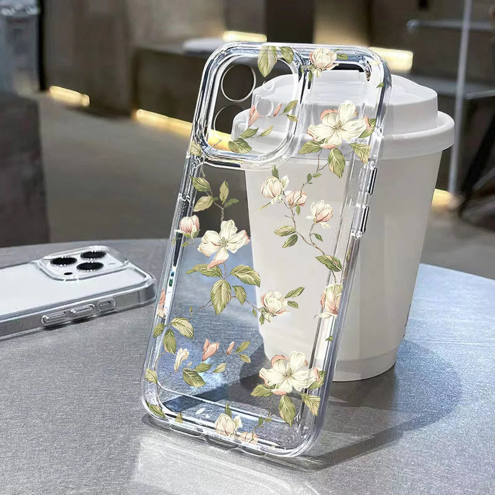 Floral Clear Silicone Case