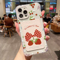 Aesthetic Floral Card Holder Case