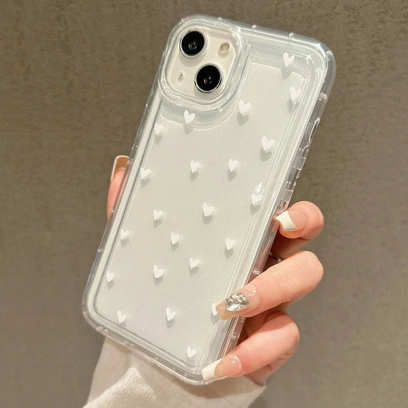 Minimal Heart Clear Case