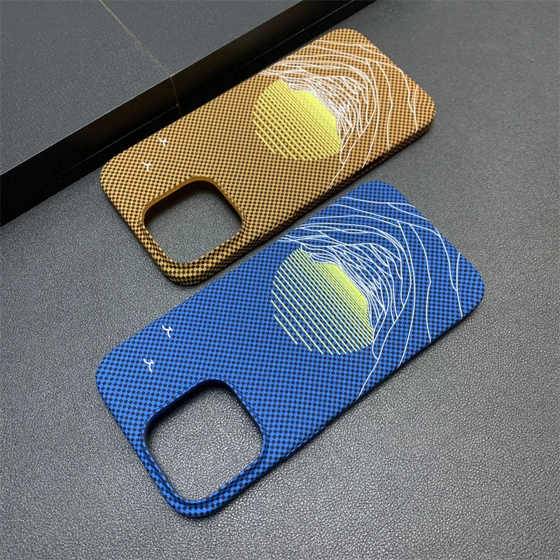 Slim Carbon Fiber Pattern Case