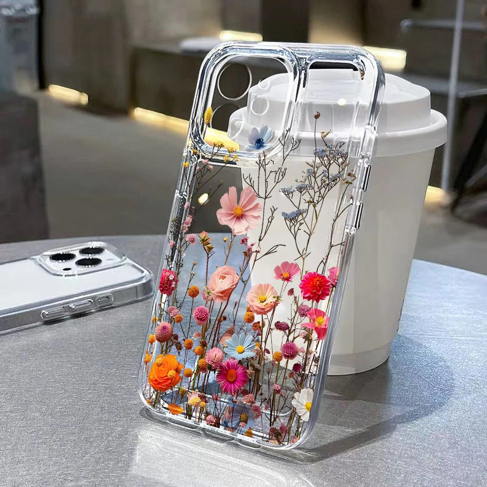 Floral Clear Silicone Case