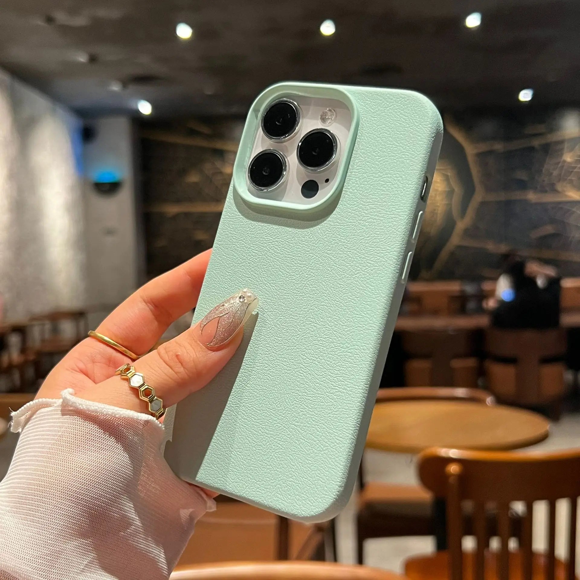 Soft Litchi Leather Pattern Case