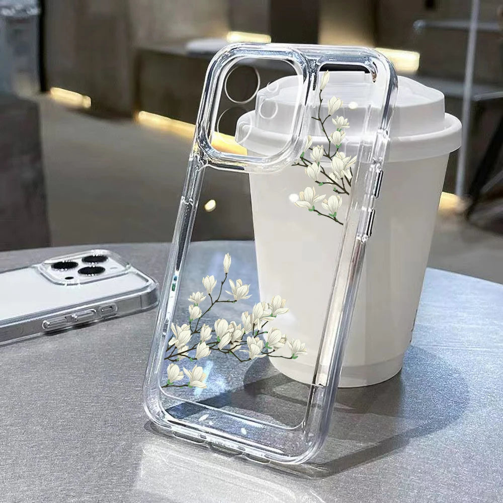 Aesthetic Flower Clear Case