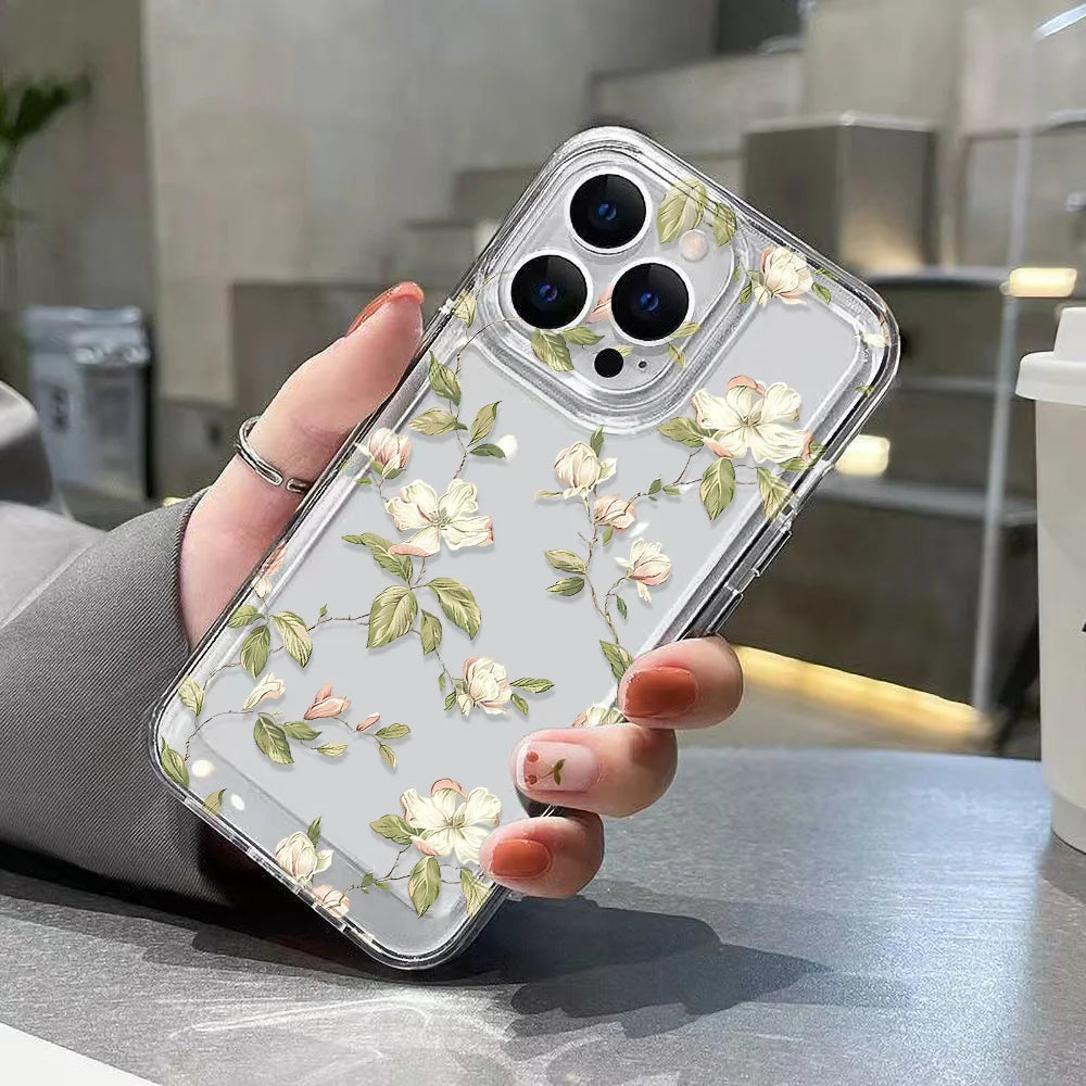 Floral Clear Silicone Case